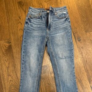 Judy Blue Skinny Jeans, Size 3, Raw Hem